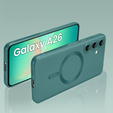 Carcasă pentru Samsung Galaxy A26, ColorMag, pentru MagSafe, verde + sticlă călită 9H