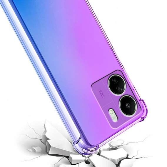 Husa pentru Xiaomi Redmi 13C / Poco C65, Gradient Dropproof, Violet / albastru
