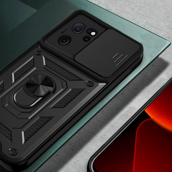 Husă blindată pentru Xiaomi 13T / 13T Pro, CamShield Slide, negru