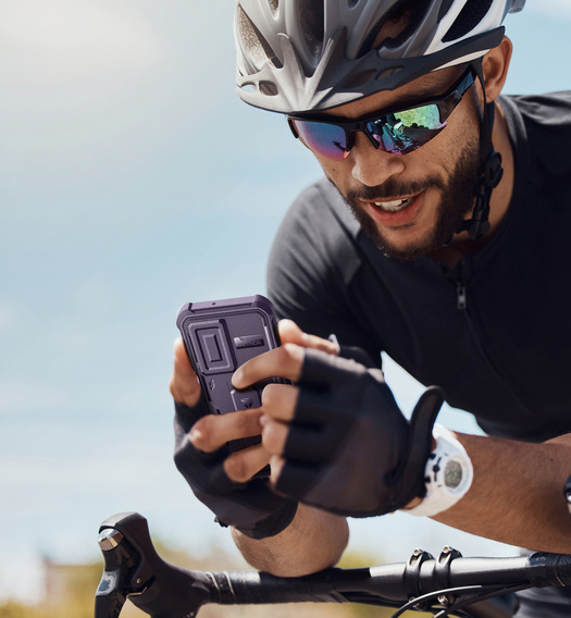 Husă blindată pentru Samsung Galaxy A26 5G, Dexnor Full Body (Two Frames), violet