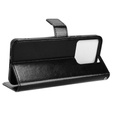 Cu clapetă pentru Xiaomi Redmi Note 13 Pro 5G, Crazy Horse Wallet, negru