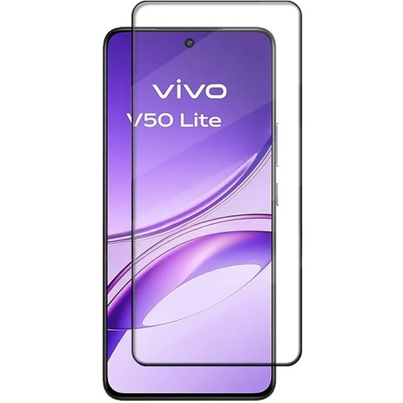 Sticlă călită 3D pentru Vivo V50 Lite 4G / 5G, cadru negru