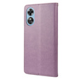 Cu clapetă pentru Oppo A17, Butterfly, violet