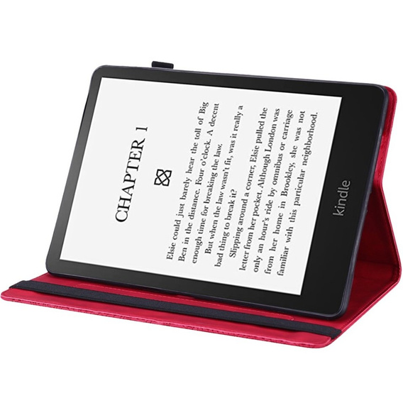 Husă cu clapetă pentru Amazon Kindle Paperwhite 5 (2021), flower, albastru