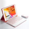 Carcasă + tastatură iPad Pro 11 2021 / 2018, iPad Air 10.9 4 2020 / 5 2022, Pen Slot, roz rose gold