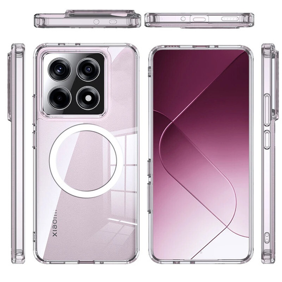 Husă pentru Xiaomi 14T, Fusion Hybrid Case, pentru MagSafe, transparentă