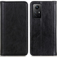 Huse pentru Xiaomi Redmi Note 12S, Wallet Litchi Leather, negru