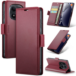 Husă flip lucioasă ERBORD Litchi pentru Xiaomi Redmi Note 15 Pro 4G