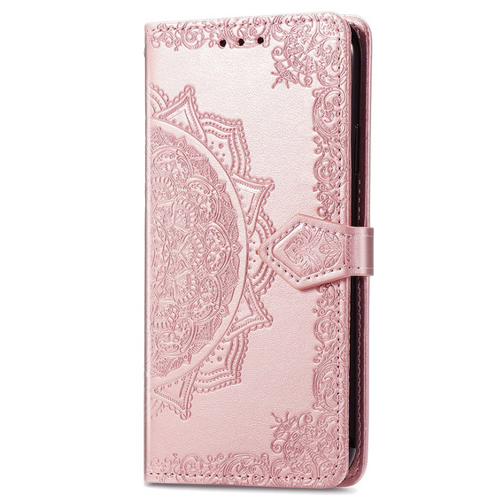 Cu clapetă pentru Xiaomi 14T, Mandala, roz rose gold
