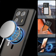 Husă pentru Motorola Edge 50 Ultra, pentru MagSafe, ERBORD Matt Case, negru