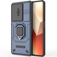 Husă pentru Xiaomi Redmi Note 13 5G, KickStand Camera Lens, albastru