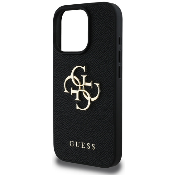 Husă GUESS Grained Big 4G și Classic Logo pentru iPhone 16 Pro