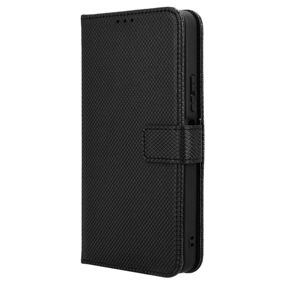 Cu clapetă pentru Xiaomi Redmi A3, Wallet Smart Magnet, negru