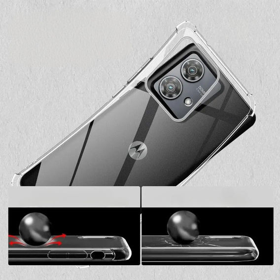 Huse pentru Motorola Edge 40 Neo, Dropproof, transparentă