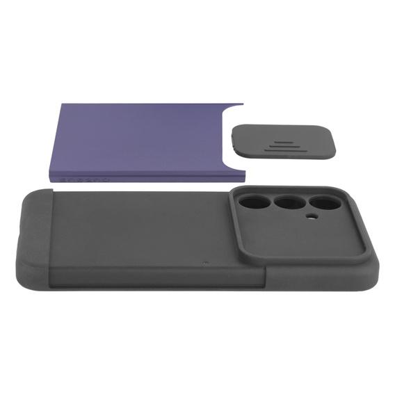 Huse pentru Samsung Galaxy S24, ERBORD CamProtect Slide Camera, violet