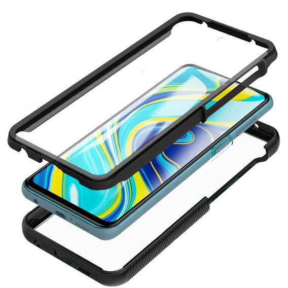 Carcasă pentru Xiaomi Redmi Note 9S / 9 Pro, Shockproof, cu folie, albastru