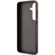 GUESS Huse pentru Samsung Galaxy A55, 4G Big Metal Logo, maro