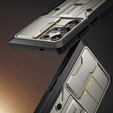 Carcasă robustă pentru Samsung Galaxy S25 Ultra – Tongate MECH Series Clip, negru