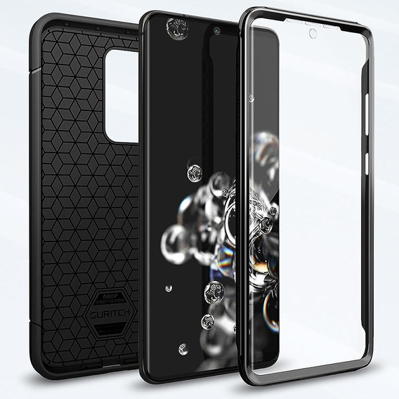 Huse pentru Samsung Galaxy S20 Ultra, Suritch Basic (Two Frames), negru