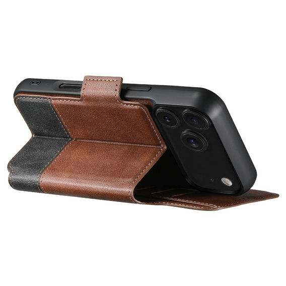 Husă flip 2 în 1 pentru iPhone 17 Pro, SUTENI, pentru MagSafe, maro