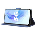 Cu clapetă pentru Honor 90 Lite 5G, Wallet Smart Magnet, albastru