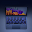 Husă tastatură pentru Samsung Galaxy Tab S7 / S8, Dexnor Magnetic Keyboard Touchpad, albastru
