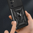 Husă blindată pentru Samsung Galaxy A05s, CamShield Slide, negru