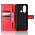 Cu clapetă pentru Infinix Hot 11s, Crazy Horse Wallet, roșu