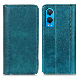Husa cu clapetă pentru OnePlus Nord CE4 Lite, Split Leather, verde