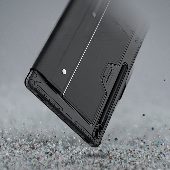 Carcasă + tastatură Galaxy Tab S8+ / Tab S7 +/ Tab S7 FE, NILLKIN Bumper Pen Slot, negru