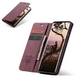 Husa CASEME pentru Huawei P30 Pro, Leather Wallet Case, maroon