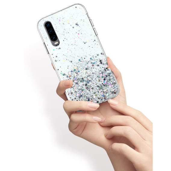 Huse pentru Huawei P30, Glittery, transparentă