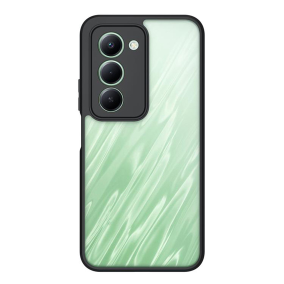 Carcasă pentru Xiaomi Redmi 15 5G / 4G, cu protecție pentru cameră, transparentă cu laturi negre