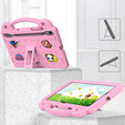 Husă pentru copii pentru Samsung Galaxy Tab S10 Lite / S10 FE / S9 FE, Cute Patterns, cu suport, roz