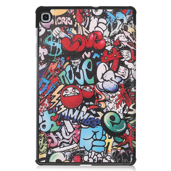 Husă pentru Samsung Galaxy Tab S6 Lite, Smartcase, graffiti