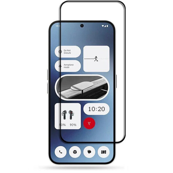 Sticlă călită 3D pentru Nothing Phone 2a, cadru negru