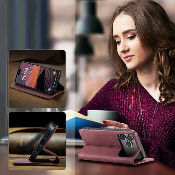 ERBORD Vintage Wallet Case pentru iPhone 17 Pro Max