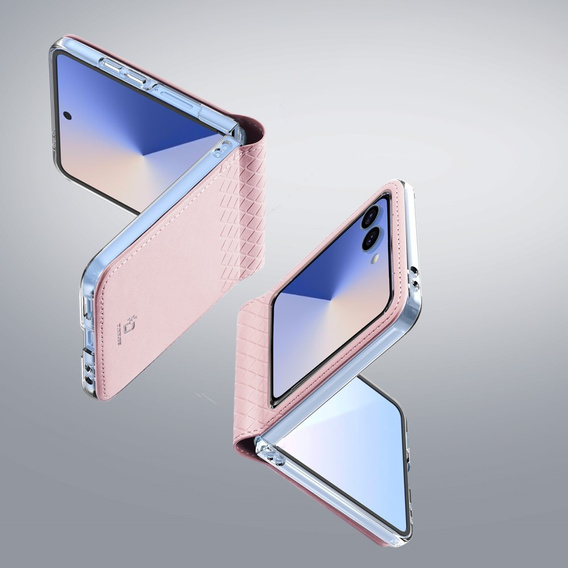 Husă Dux Ducis pentru Samsung Galaxy Z Flip7 5G, Bril, roz
