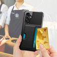 Husa pentru Samsung Galaxy A55 5G, Card Holder Kickstand, negru