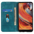 Husa cu clapetă pentru Xiaomi Poco F6 Pro, Split Leather, verde