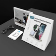 Încărcător wireless inductiv 3 în 1 QI rapid pentru Samsung S25 S24 S23 Galaxy Watch Buds Stație albă