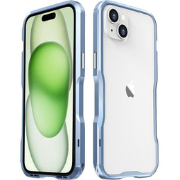 Husa LUPHIE pentru iPhone 15 Plus, Armor Bumper, albastru
