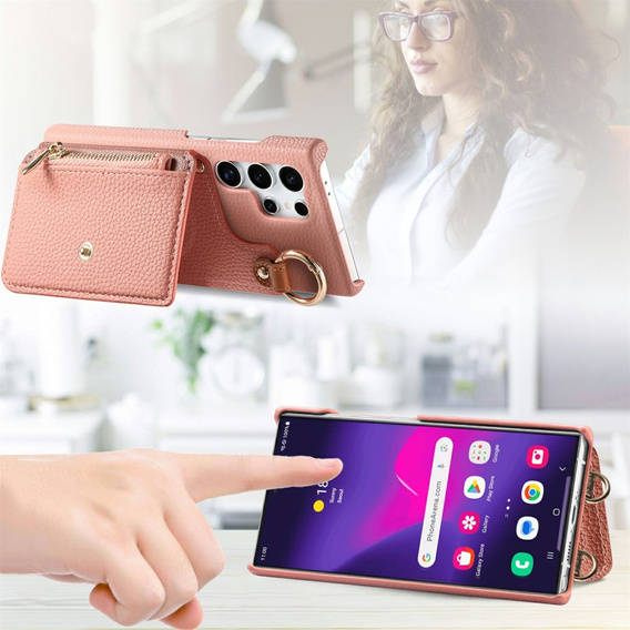 Huse pentru Samsung Galaxy S25 Ultra, GKK Leather, negru