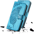 Cu clapetă pentru Realme Note 50, Butterfly, albastru