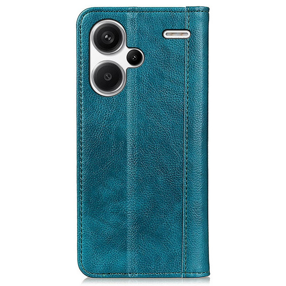 Huse pentru Xiaomi Redmi Note 13 Pro+, Wallet Litchi Leather, verde