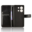 Cu clapetă pentru Infinix Zero 30 5G, Crazy Horse Wallet, negru