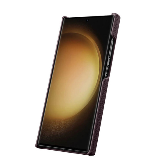 Carcasă MELKCO pentru Samsung Galaxy S24 Ultra, din piele, violet