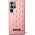 Karl Lagerfeld Huse pentru Samsung Galaxy S23 Ultra, Saffiano Mono Metal, roz