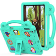 Husă pentru copii pentru iPad 9.7" 2018/2017 (6/5 gen.) / Pro 9.7" 2016, Cute Patterns, cu suport, verde