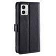 Cu clapetă pentru Motorola Moto G73 5G, Wallet Zipper Pocket, negru